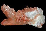 Natural, Red Quartz Crystal Cluster - Morocco #84373-2